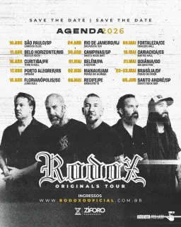 Rodox Originals Tour 2026 - 1º Semestre