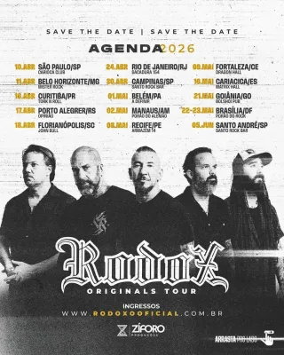 Rodox Originals Tour 2026 - 1º Semestre - Campinas